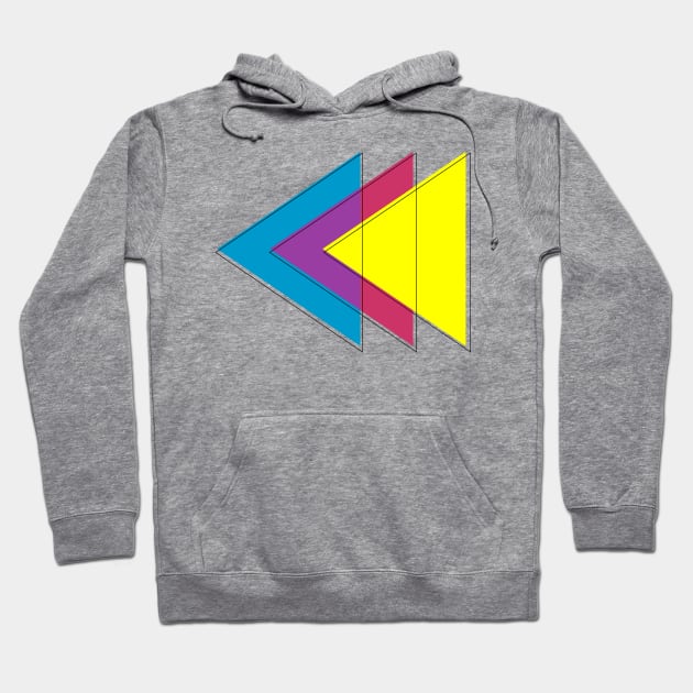 Throwback (CMYK) Hoodie by Avengedqrow